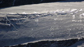 Leuchtende Gletscher