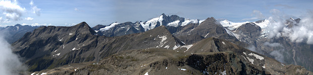 Panorama: Ausblick über die Glocknergruppe
