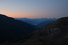 Blick nach Norden in der Abenddämmerung