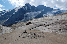 Steinspirale vor Glockner