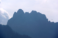 Admonter Reichenstein und Sparafeld im Gegenlicht